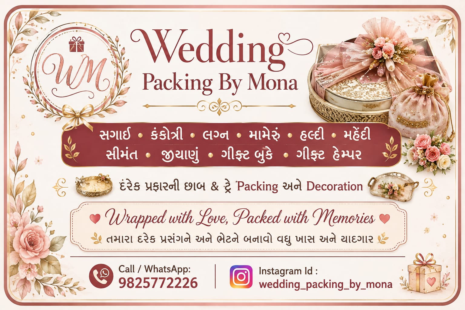 WEDDING PACKING BY MONA
